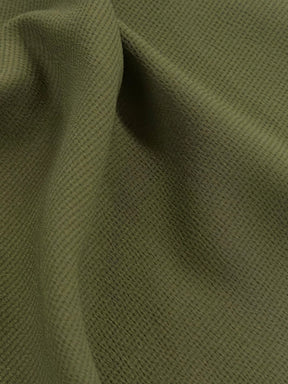 Crêpe de polyester vert kaki - Temple