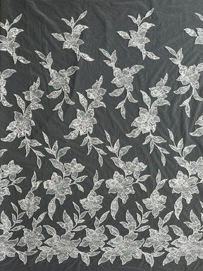 Dentelle contemporaine ivoire à cordon - Sawyer