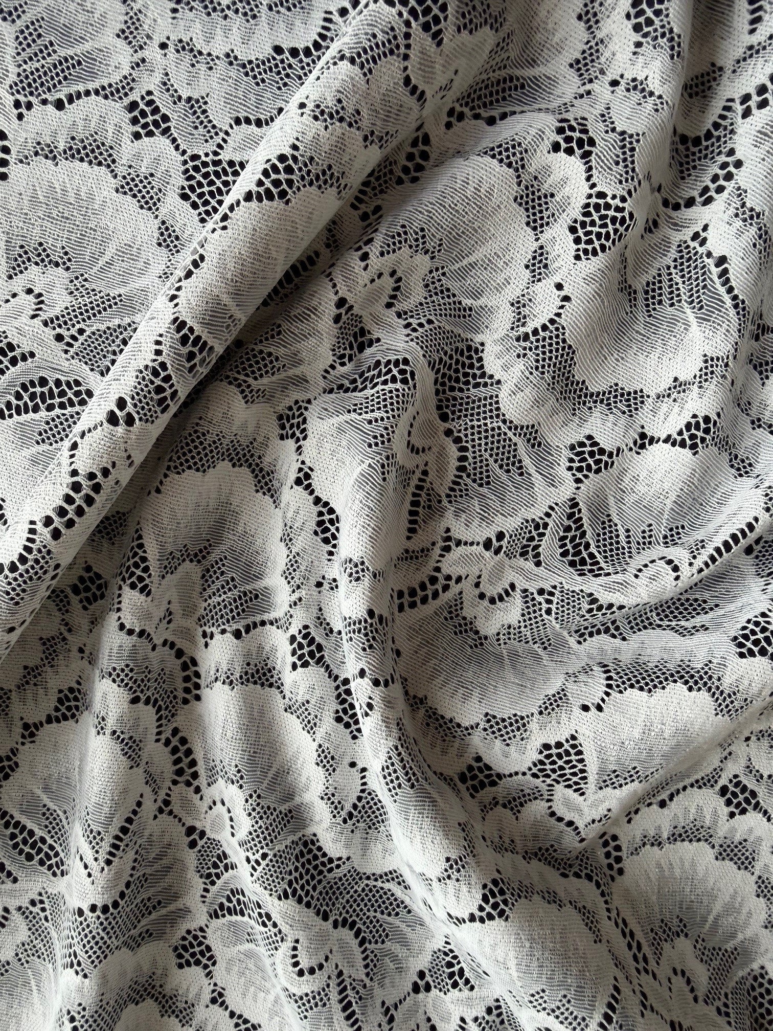 Dentelle extensible ivoire clair - LB7008