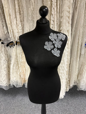 Ivory Eco Georgette Flowers - MM0041 (Bag of 144)