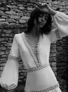 Crêpe Lourde Polyester Blanc - Pamper