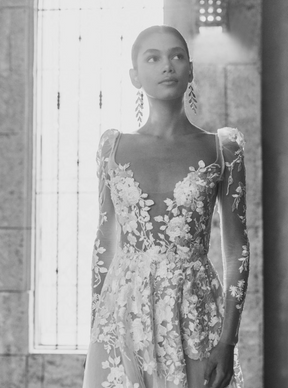 Dentelle Brodée Ivoire - Lana