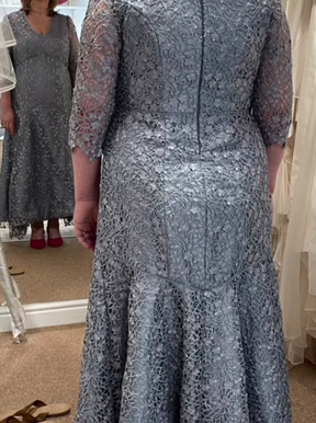 Dentelle guipure grise - Ebba