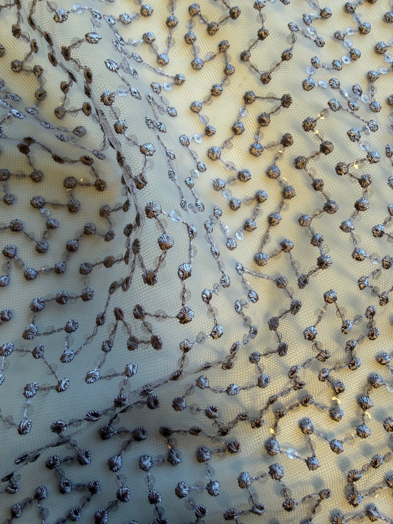 Dentelle brodée de sequins Mulberry - EB3029