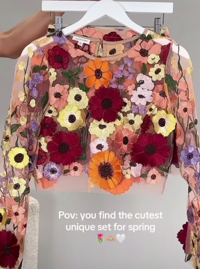 Dentelle Brodée Multicolore - Wyatt
