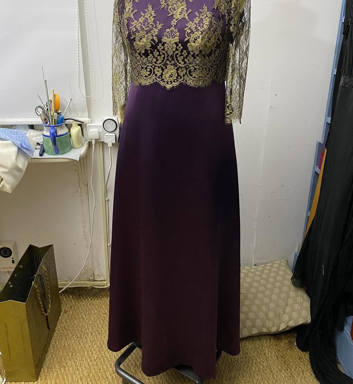 Dentelle Chantilly Or sur Or - Natasha