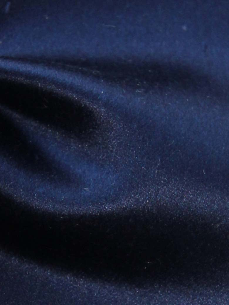Navy Blue Silk/Cotton Satin - Drama
