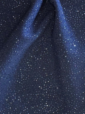 Tissu jersey bleu marine à paillettes - Daredevil