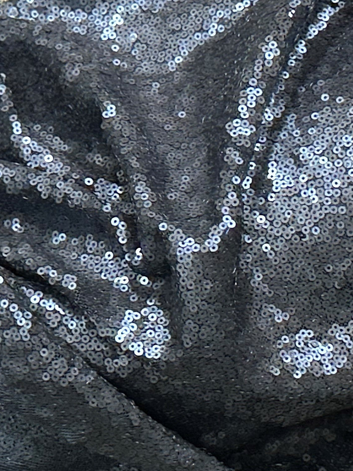 Tulle à paillettes bleu marine - Luxor (CF)