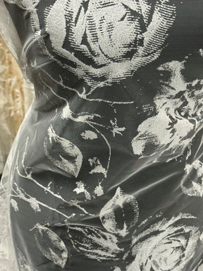 Dentelle ivoire pailletée - Aiguille