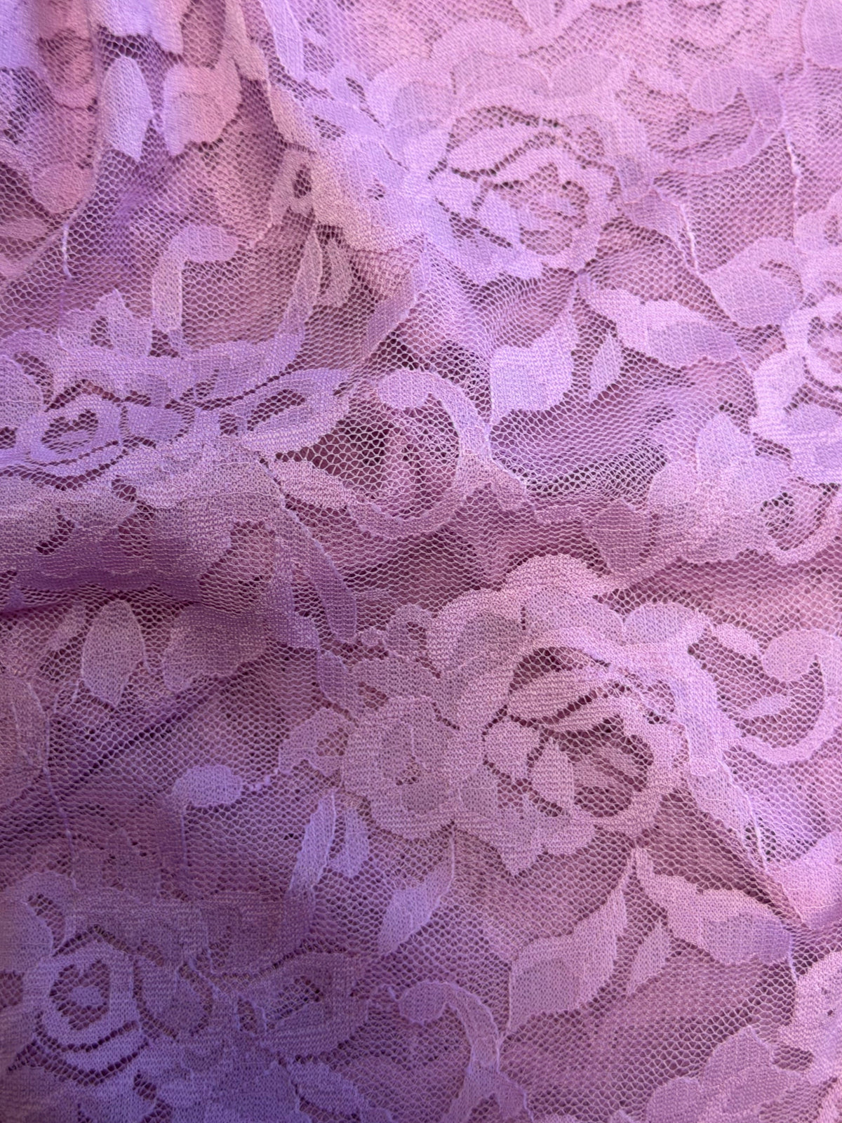 Dentelle extensible Raschel Vieux rose – Matina