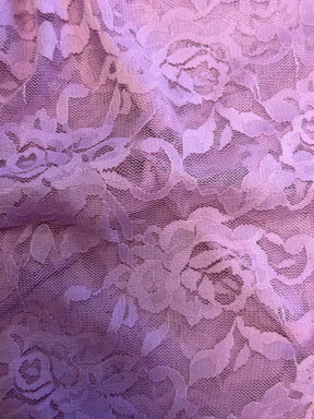 Dentelle extensible Raschel Vieux rose – Matina