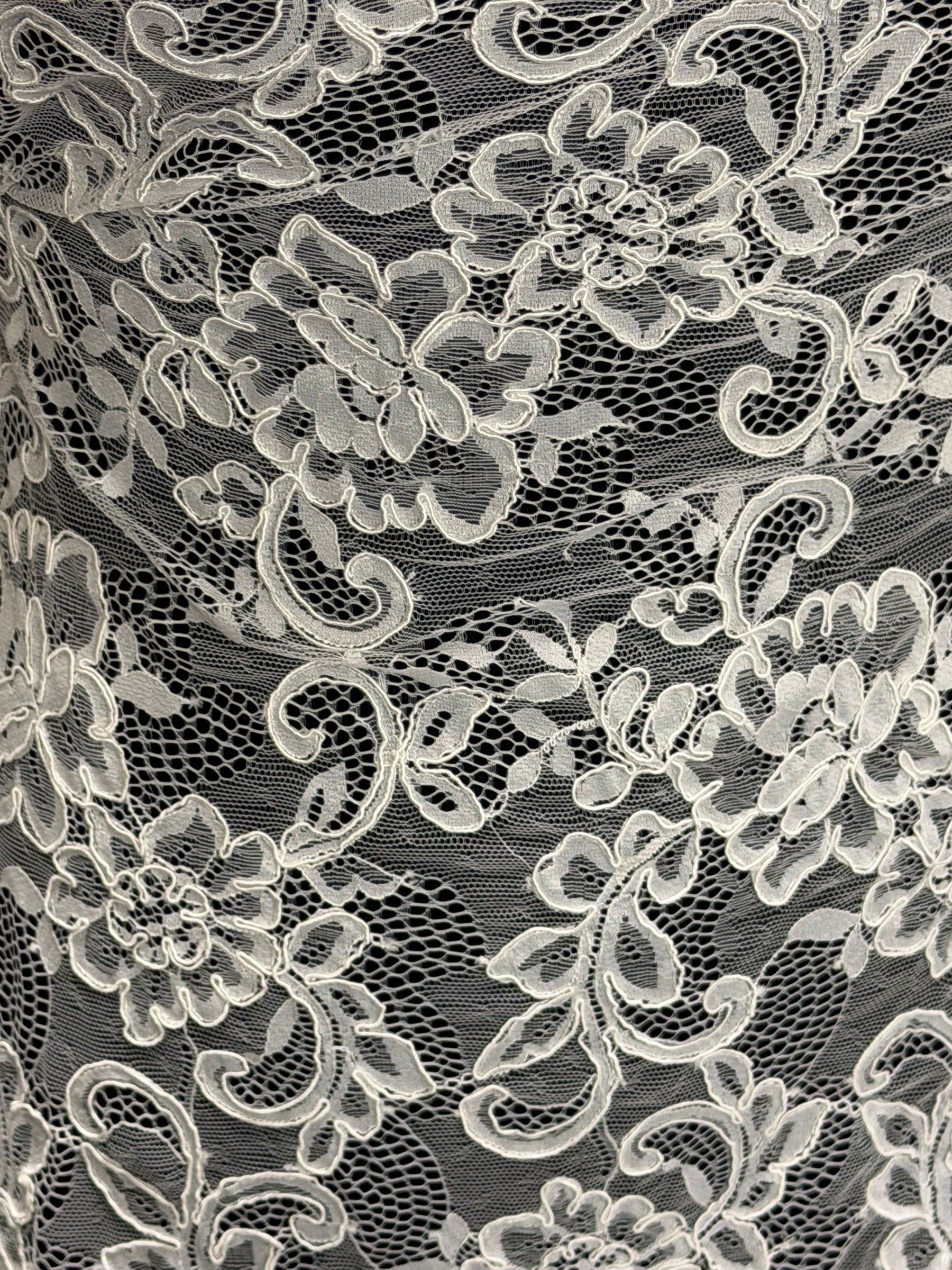 Dentelle cordée ivoire - P210