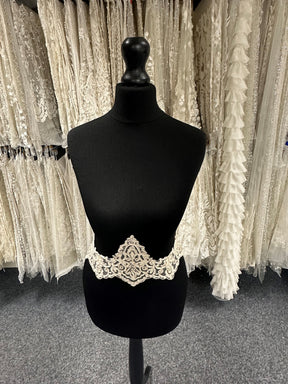 Bordure en dentelle perlée Cappuccino - Zara T 902 (CF)