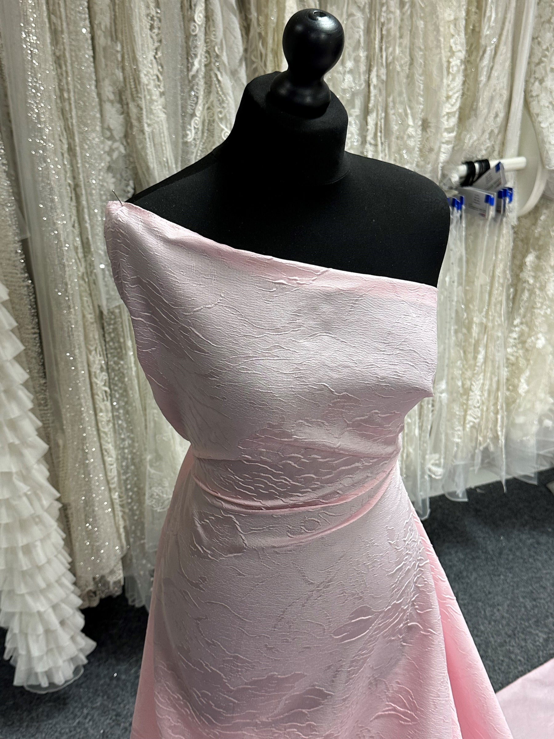 Jacquard cloqué rose - Outcome