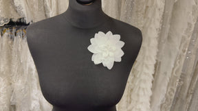 Ivory Flower Applique - Bedford (Large)