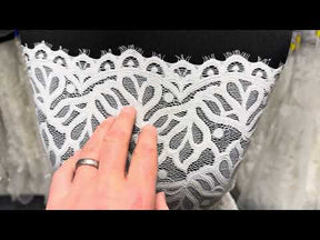 Dentelle raschel stretch ivoire - Tankara