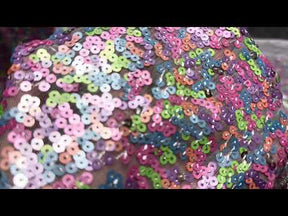 Tulle à Paillettes Multicolores - Perdita