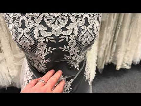 Dentelle de cordon rose coquille - LA7009