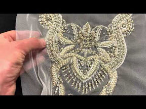 Beaded Embroidery Applique - T706