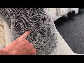 Tulle pailleté ivoire - Fascination