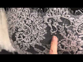 Dentelle perlée ivoire - Manny