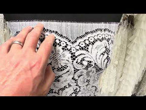 Dentelle française cordée écologique blanche - LA4007
