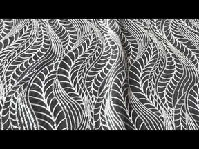 Dentelle de mariée à paillettes ivoire - EB3033