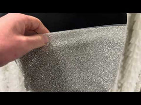 Tulle pailleté ivoire - Lax