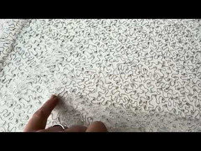 Tulle à sequins argentés brodés – EB3001