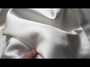 Satin épais en polyester ivoire - Queen