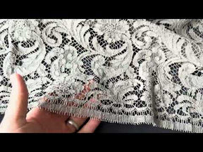 Dentelle de Chantilly Gris Nickel Foncé - P244
