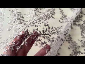 Dentelle à paillettes violettes - EB3065