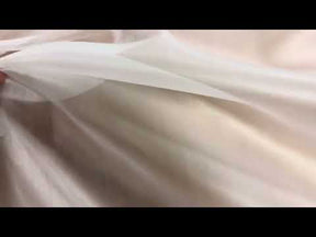 Organza de satin de soie blanc - P771