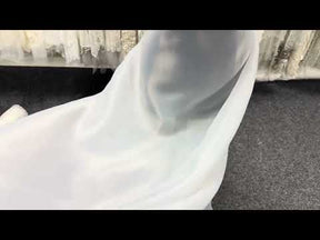 Organza satiné polyester ivoire - PB2005