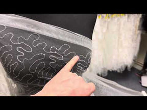 Tulle à sequins ivoire méandre - Aplomb