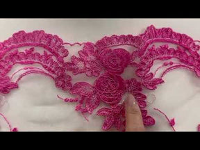 Dentelle rose bonbon - Maria.