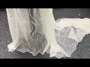 Dentelle de mariée à paillettes ivoire - EB3033