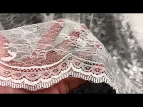 Ivory Raschel Lace - P368