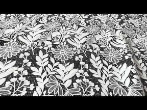Dentelle de mariée à paillettes ivoire - EB3049