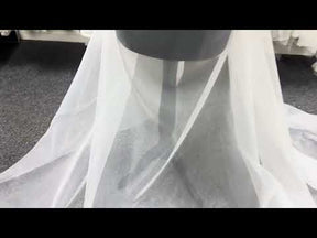 Organza poly ivoire pâle - P150