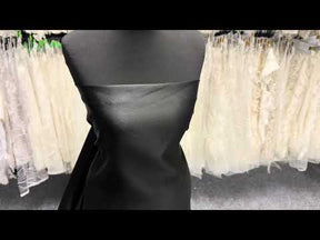 Satin Polyester Noir - Majestic