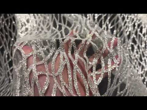 Tulle pailleté ivoire - Sourire