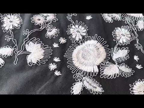Dentelle brodée italienne ivoire - Koda