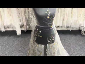 Dentelle brodée multicolore - Mania