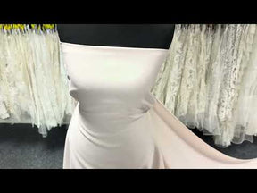 Crêpe polyester poids moyen vieux rose - P59