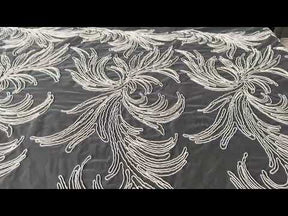 Dentelle cordée champagne - Milani