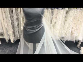 Organza de polyester ivoire - Ryder