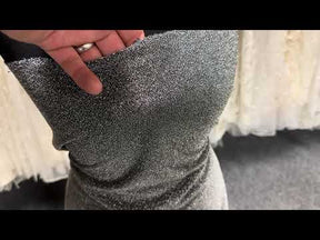 Tricot noir pailleté avec des paillettes argentées - Fantôme