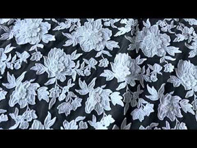 Dentelle brodée ivoire - Fonda